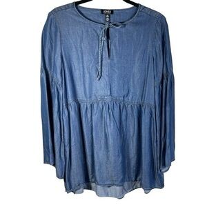 Jones New York Women's Denim Tops Size M Color  blue